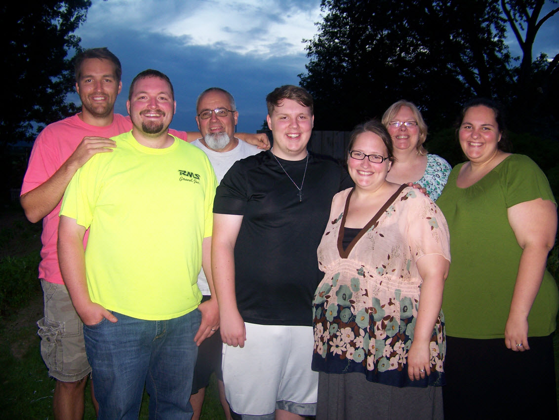 David & Jackie Brown family, July 2014